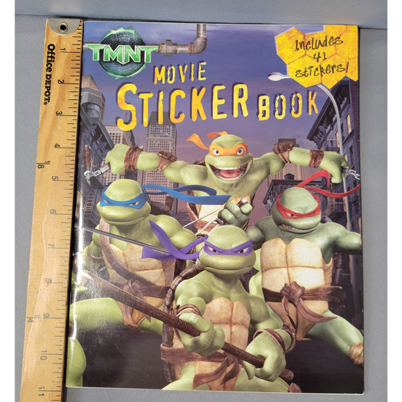 TMNT Movie Sticker Book by Irene Kilpatrick 2007 Paperback Teenage Ninja Turtles - Picture 8 of 14